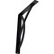 Ekena Millwork Miller Wrought Iron Bracket, (Single center brace), Powder Coated Black 1 1/2"W x 10"D x 12"H BKTM01X10X12SMI - alternate 1
